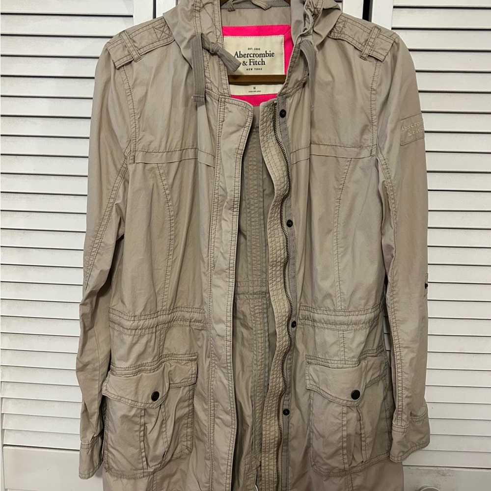 Abercrombie & Fitch Women's Beige Utility Jacket